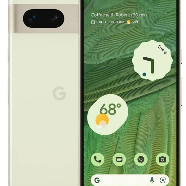 Google Pixel 7 - Unlocked, Lemongrass, 128 GB, 8 GB, GVU6C, Sub-6 5G