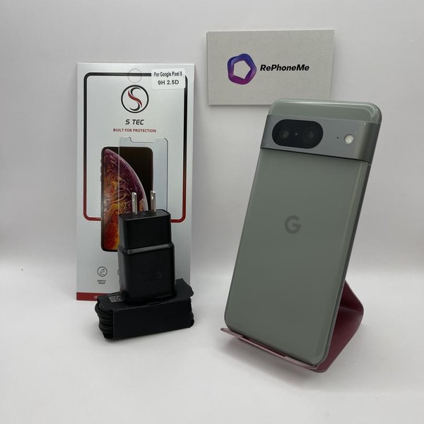 Google Pixel 8 - Unlocked, 128 GB, Hazel, 8 GB, G9BQD, Sub-6 5G