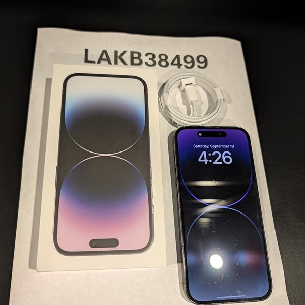 Apple iPhone 14 Pro - Unlocked, 128 GB, Purple, A2650