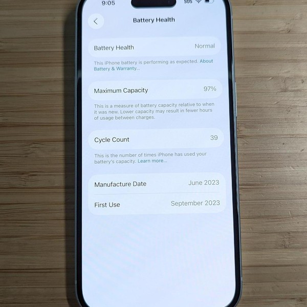 Apple iPhone 15 - Unlocked, 128 GB, Blue, A2846