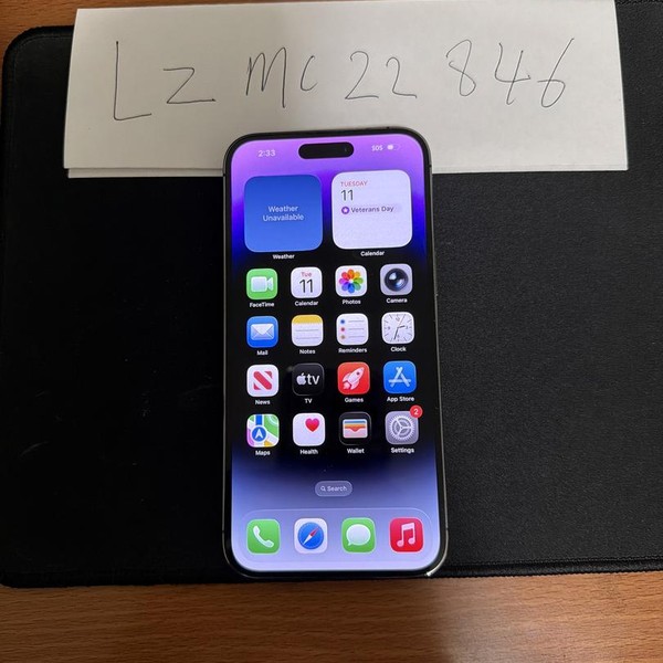 Apple iPhone 14 Pro Max - Unlocked, 256 GB, Purple, A2651