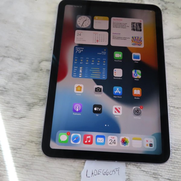 Apple iPad Mini 6th Gen - Unlocked, 64 GB, Purple, A2568