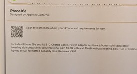 New
													Apple iPhone 16e - Metro by T-Mobile, Black, 128 GB, A3212, photo 2 of 3