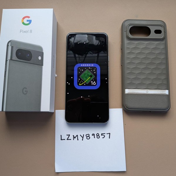 Google Pixel 8 - Unlocked, 128 GB, Hazel, 8 GB, G9BQD, Sub-6 5G