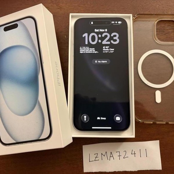 Apple iPhone 15 - Unlocked, 128 GB, Blue, A2846