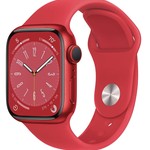 Good Apple Watch Series 8 41mm - Unlocked, Red, A2772 - Cellular, Aluminum