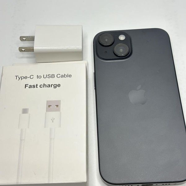 Apple iPhone 15 - Unlocked, 256 GB, Black, A2846