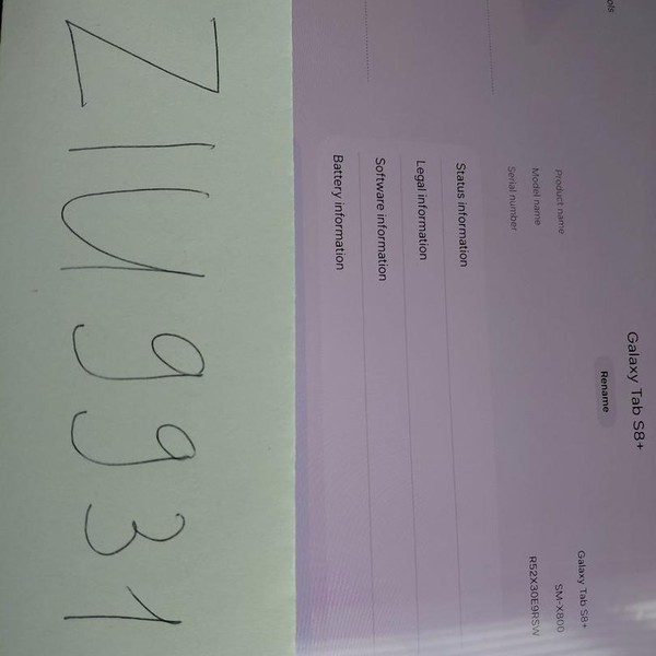 Samsung Galaxy Tab S8 Plus - Wi-Fi, 128 GB, Graphite, 8 GB, SM-X800