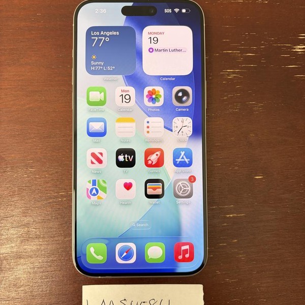 Apple iPhone 15 Pro Max - Unlocked, 256 GB, White, A2849