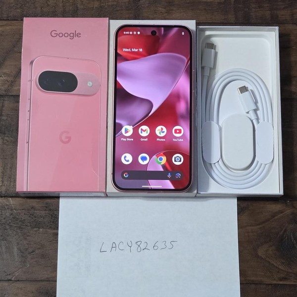 Google Pixel 9 - Verizon, 128 GB, Peony, 12 GB, G2YBB
