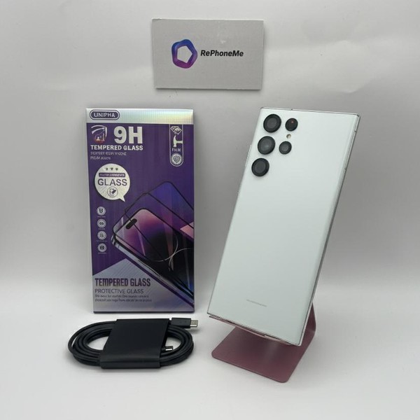 Samsung Galaxy S22 Ultra - Unlocked, 256 GB, White, 12 GB, SM-S908U1