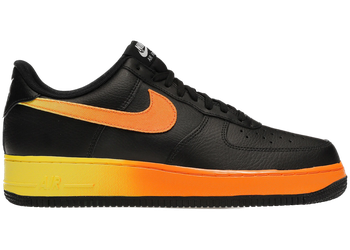Nike Air Force 1 Low Black Yellow Orange for sale
