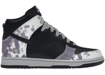 Nike Dunk High Splatter Black White Purple (Women's) for sale