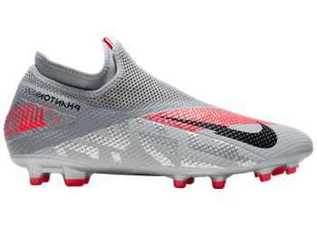 Nike Phantom Vision 2 Academy Dynamic Fit MG Metallic Grey Crimson for sale