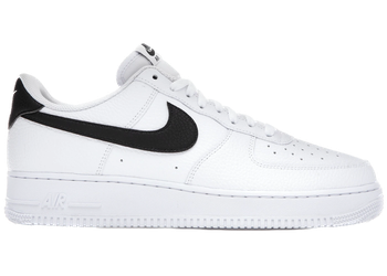Nike Air Force 1 Low '07 White Black Pebbled Leather for sale