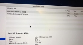 Good
													MacBook Pro 2012 (Retina) - 15" - Silver, 256 GB, 16 GB, photo 1 of 11