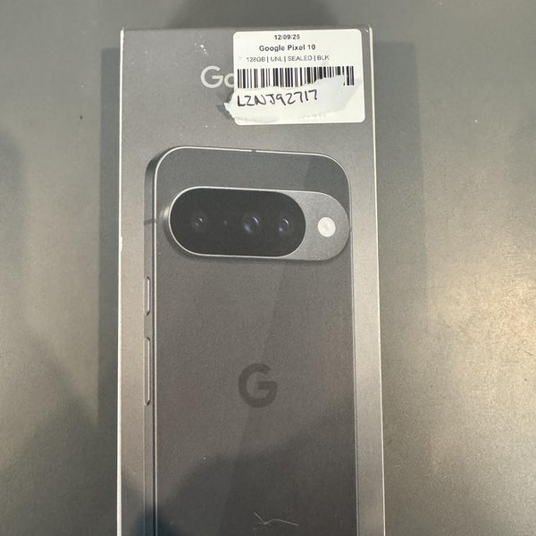 Google Pixel 10 - Unlocked, 128 GB, Obsidian, GLBW0