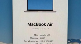 Good
													MacBook Air 2023 - 15" - Apple M2, Silver, 512 GB, 8 GB, photo 1 of 10
