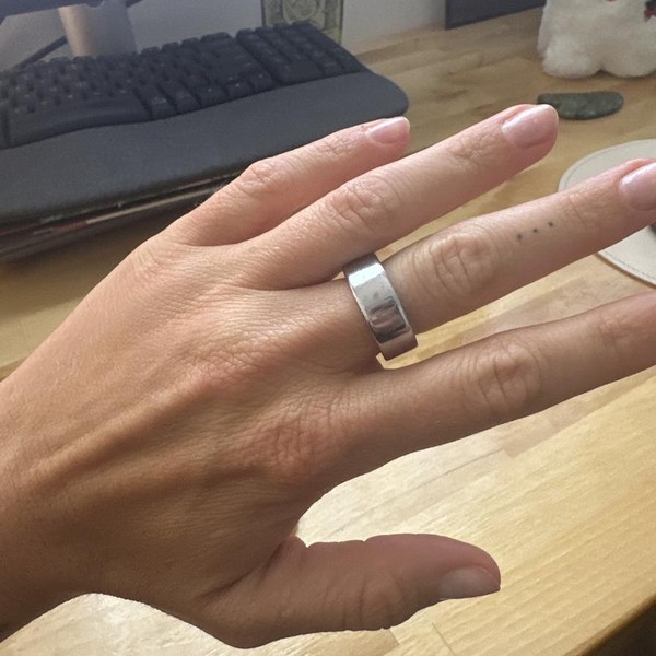 Oura Ring Gen 4 - Silver, Size 7