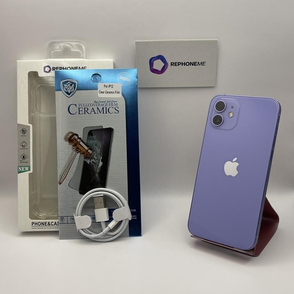 Apple iPhone 12 - Unlocked, 128 GB, Purple, A2172