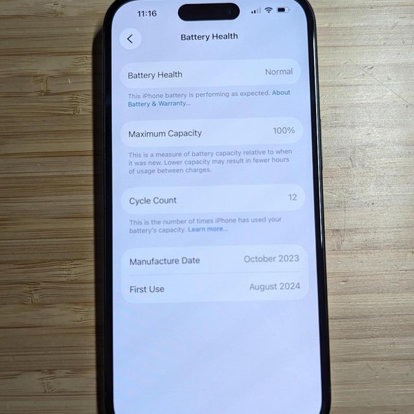 Apple iPhone 15 - Unlocked, 128 GB, Black, A2846