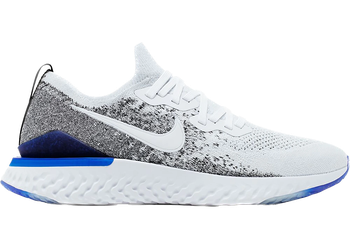 Nike Epic React Flyknit 2 White Black Racer Blue for sale