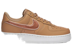 Nike Air Force 1 '07 Tan Metallic Rose Gold (Women's) for sale
