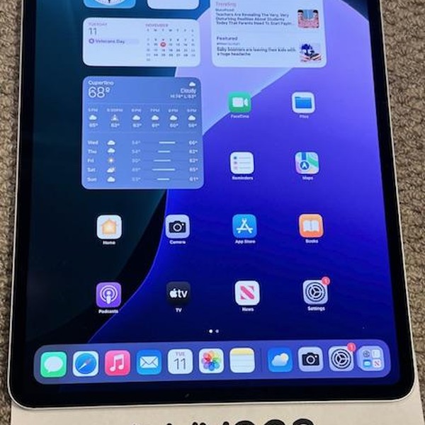 Apple iPad Pro 13 inch (M4) 2024 - Wi-Fi, 256 GB, Silver, 8 GB, A2925, Standard Glass
