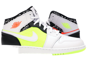 Jordan 1 Mid Composition Notebook (GS) for sale