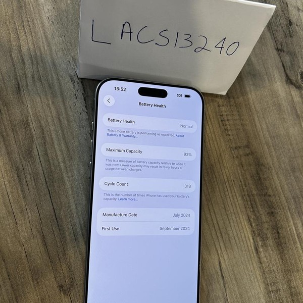 Apple iPhone 16 Pro Max - Unlocked, 1 TB, White, A3084