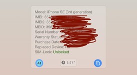 New
													Apple iPhone SE 3rd Gen 2022 - Unlocked, Midnight, 64 GB, A2595, photo 3 of 5