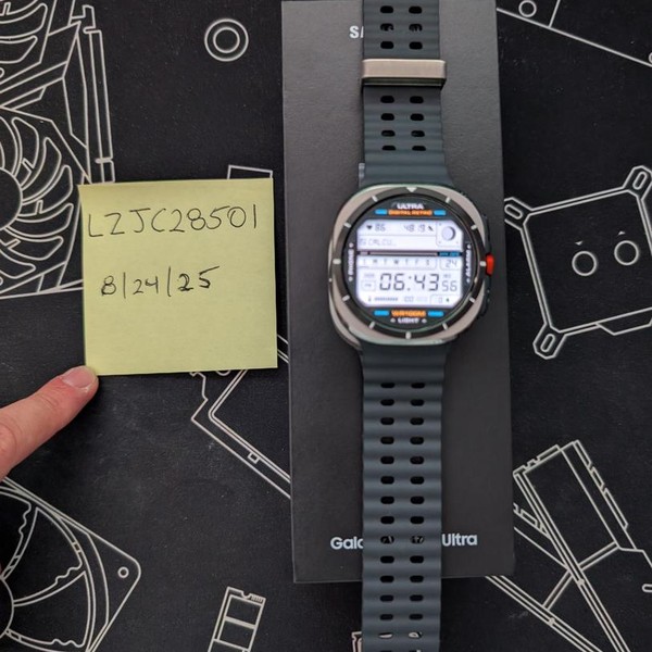 Samsung Galaxy Watch Ultra (2025) - Unlocked, Titanium Silver, SM-L705, 47mm