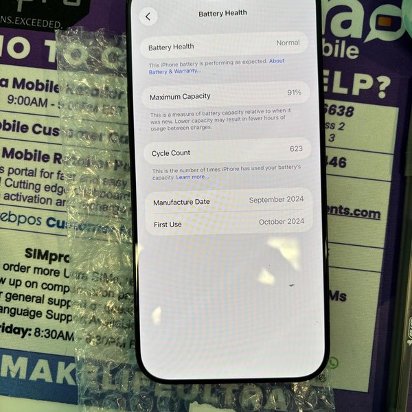 Apple iPhone 16 Pro Max - Unlocked, 512 GB, Black, A3084