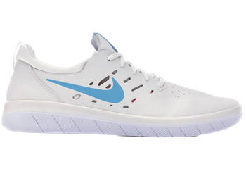 Nike SB Nyjah Summit White Light Blue Fury for sale