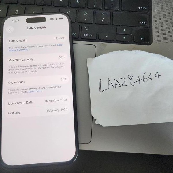 Apple iPhone 15 - Unlocked, Black, 128 GB, A2846