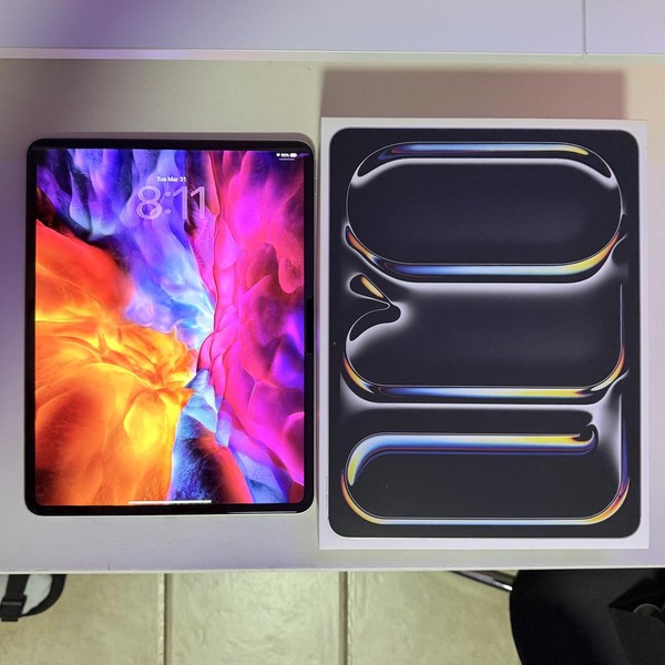 Apple iPad Pro 13 inch (M4) 2024 - Wi-Fi, 256 GB, Silver, 8 GB, A2925, Standard Glass