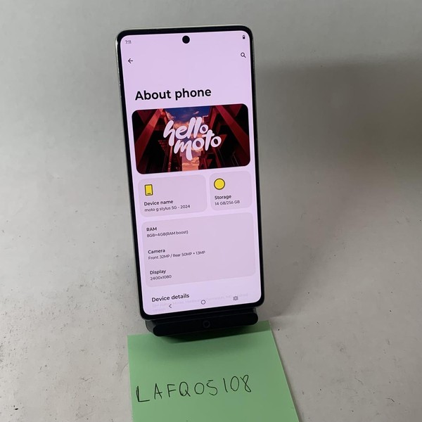 Moto G Stylus 5G (2024) - Unlocked, 256 GB, Tan, 8 GB