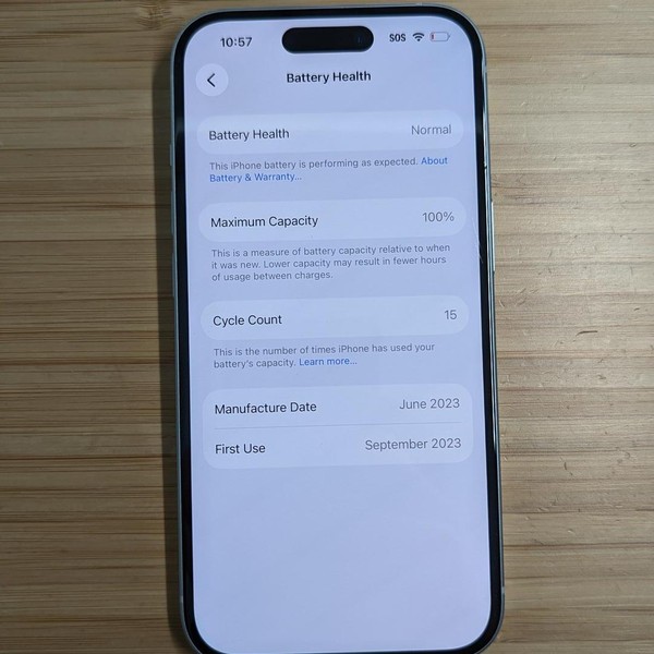 Apple iPhone 15 - Unlocked, 128 GB, Blue, A2846
