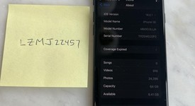 Mint
													Apple iPhone SE 3rd Gen 2022 - Unlocked, Midnight, 64 GB, A2595, photo 5 of 10