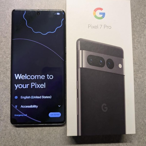 Google Pixel 7 Pro - Unlocked, 128 GB, Obsidian, 12 GB, GE2AE