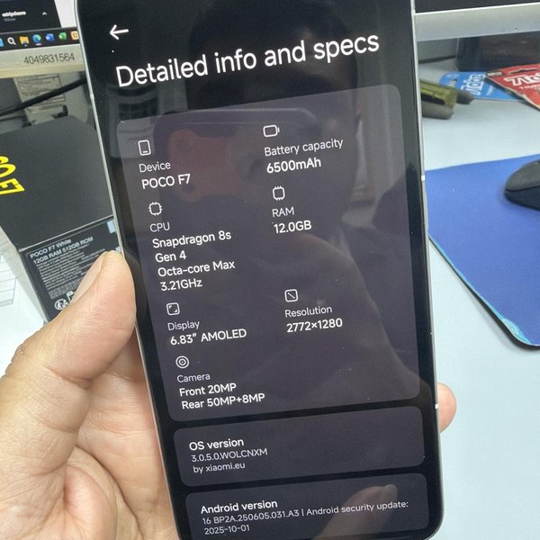 Xiaomi POCO F7 - Unlocked Non-US, White, 512 GB