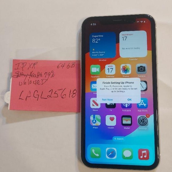 Apple iPhone Xr - Unlocked Non-US, 64 GB, White, A2105 GSM Only