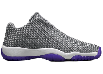Jordan Future Low Wolf Grey Court Purple (GS) for sale