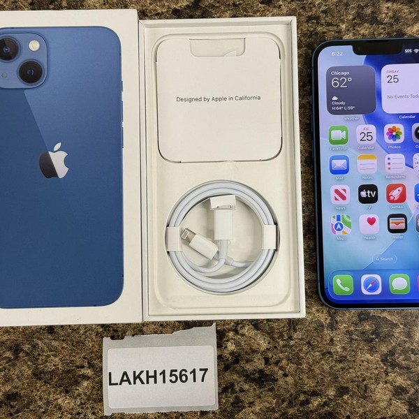 Apple iPhone 13 - Unlocked, 256 GB, Blue, A2482