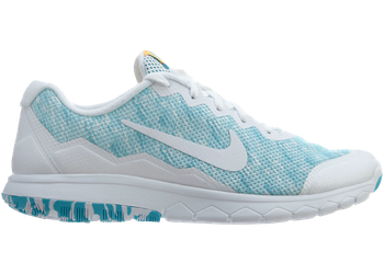 Nike Flex Experience Rn 4 Prem Gamma Blue White-Lsr Orange-White (Women's) for sale