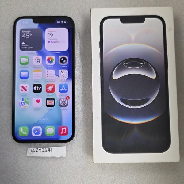 Apple iPhone 16e - Cricket, 128 GB, Black, A3212