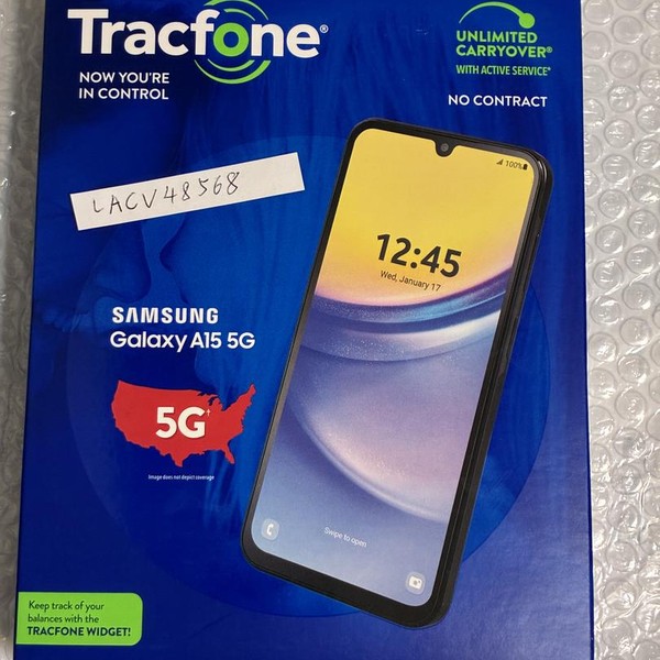 Samsung Galaxy A15 5G - TracFone, 64 GB, Blue, 4 GB