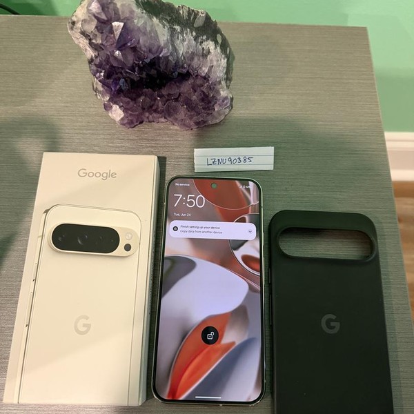 Google Pixel 9 Pro XL - T-Mobile, 256 GB, Porcelain, 16 GB, GGX8B