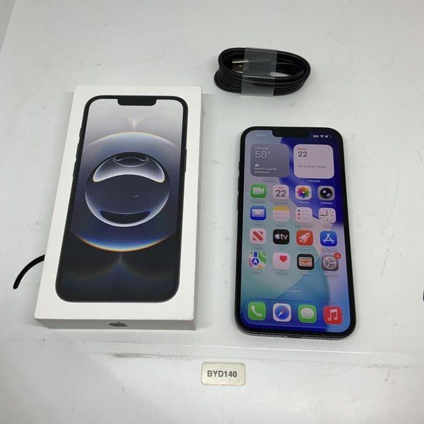 Apple iPhone 16e - Cricket, 128 GB, Black, A3212