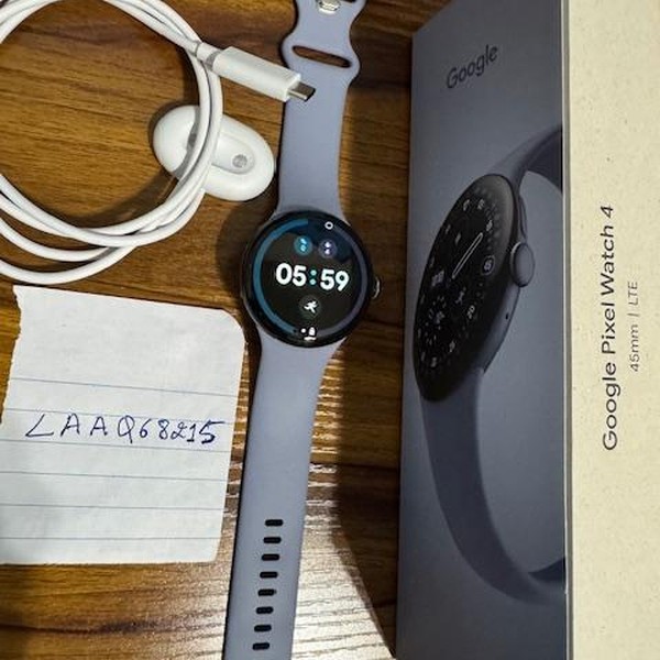 Google Pixel Watch 4 - Unlocked, Moonstone, 45mm, LTE